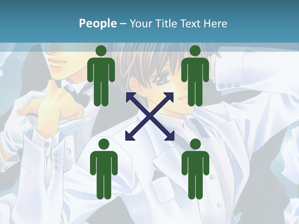 A Couple Of People Standing Next To Each Other PowerPoint Template