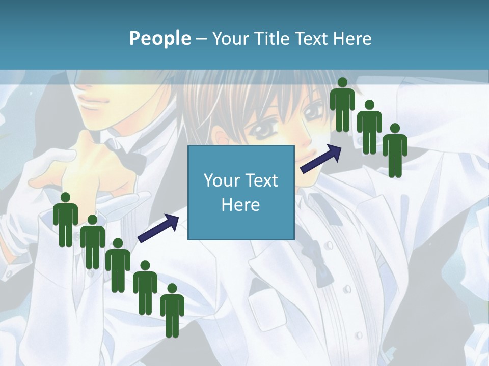 A Couple Of People Standing Next To Each Other PowerPoint Template