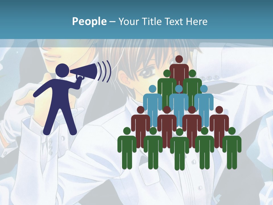 A Couple Of People Standing Next To Each Other PowerPoint Template