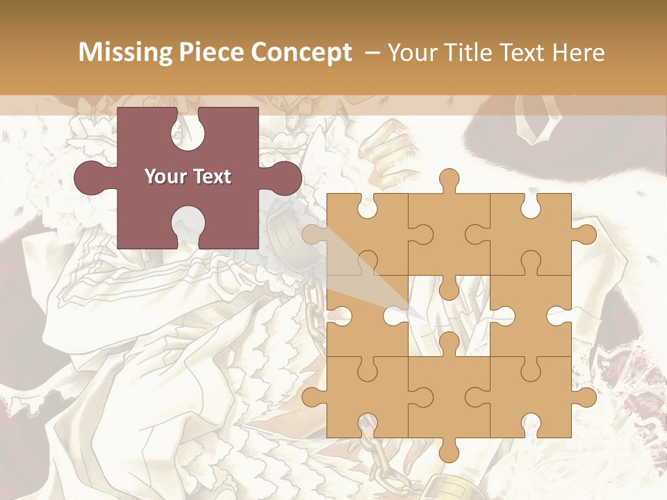 A Woman In A White Dress Is Holding A Sword PowerPoint Template