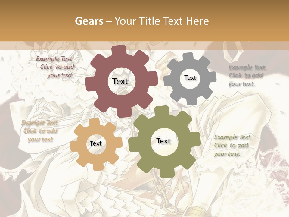 A Woman In A White Dress Is Holding A Sword PowerPoint Template