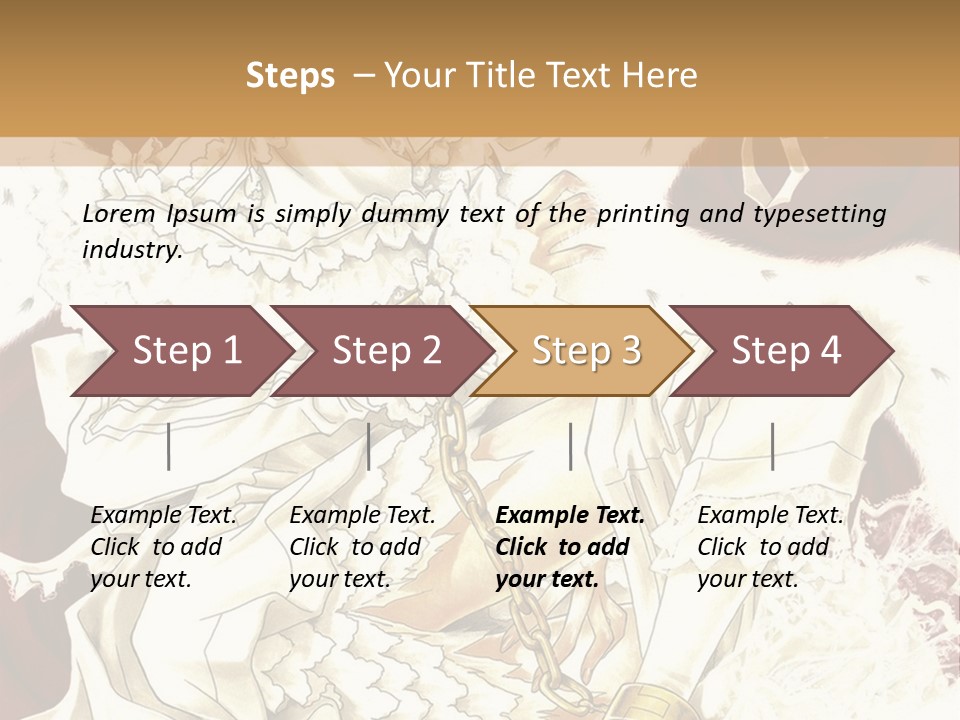 A Woman In A White Dress Is Holding A Sword PowerPoint Template