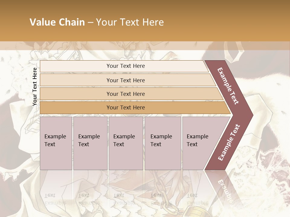 A Woman In A White Dress Is Holding A Sword PowerPoint Template