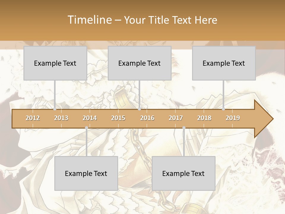 A Woman In A White Dress Is Holding A Sword PowerPoint Template