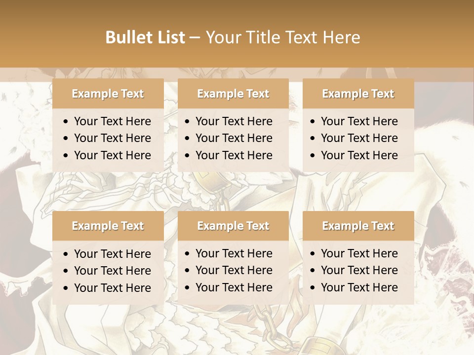 A Woman In A White Dress Is Holding A Sword PowerPoint Template