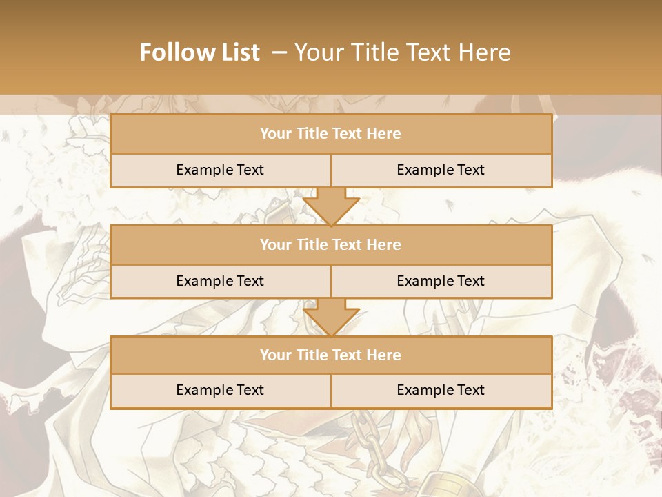 A Woman In A White Dress Is Holding A Sword PowerPoint Template