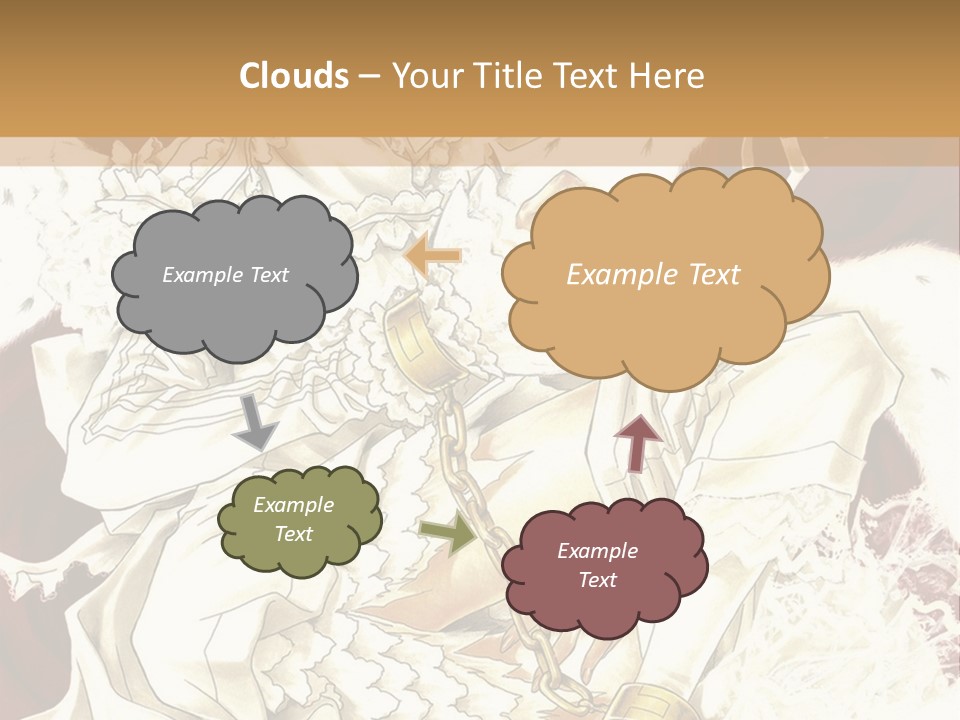 A Woman In A White Dress Is Holding A Sword PowerPoint Template