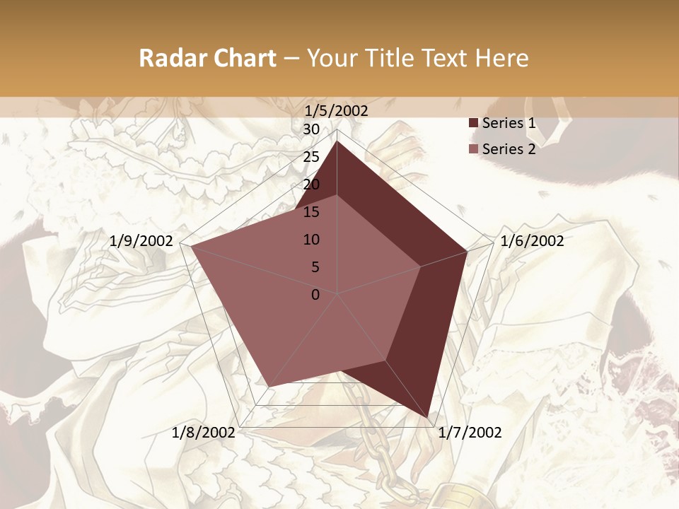 A Woman In A White Dress Is Holding A Sword PowerPoint Template