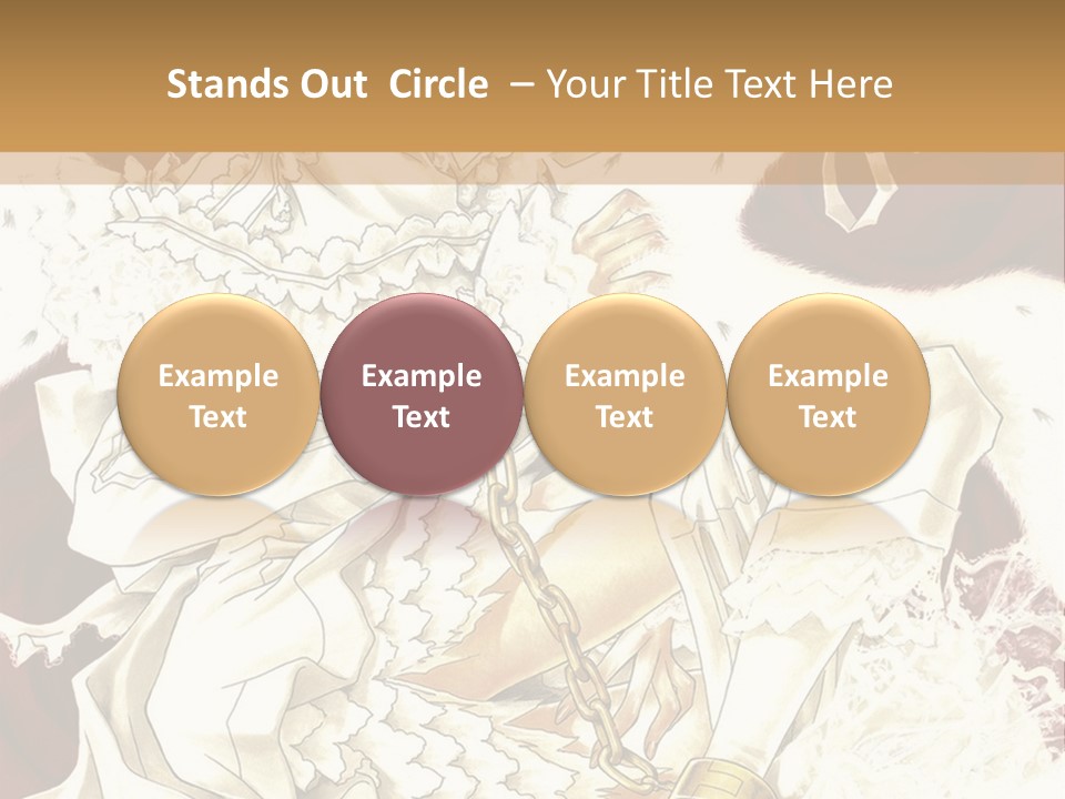 A Woman In A White Dress Is Holding A Sword PowerPoint Template