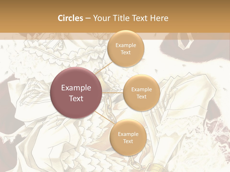 A Woman In A White Dress Is Holding A Sword PowerPoint Template