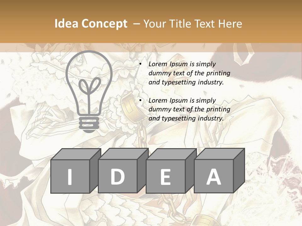 A Woman In A White Dress Is Holding A Sword PowerPoint Template