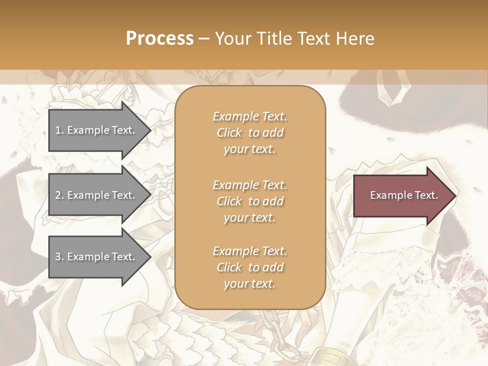 A Woman In A White Dress Is Holding A Sword PowerPoint Template