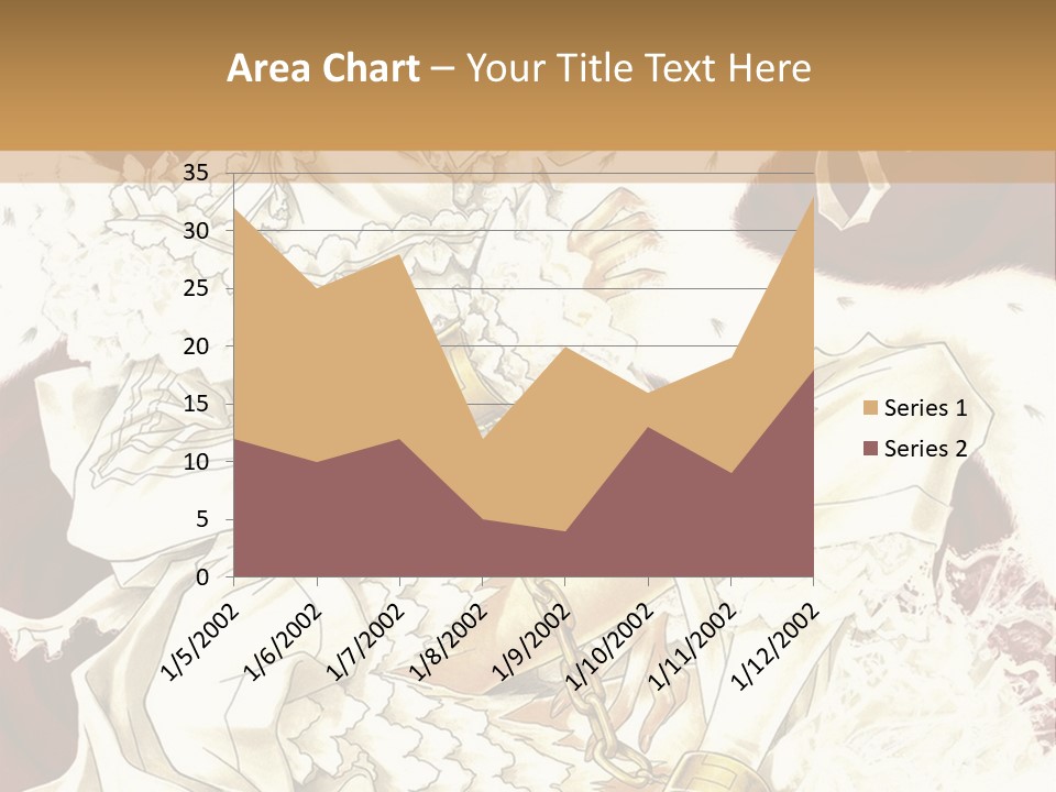 A Woman In A White Dress Is Holding A Sword PowerPoint Template
