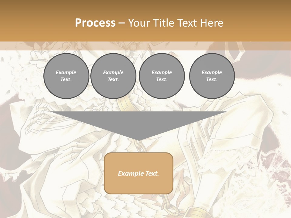 A Woman In A White Dress Is Holding A Sword PowerPoint Template