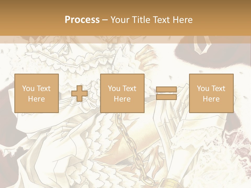 A Woman In A White Dress Is Holding A Sword PowerPoint Template