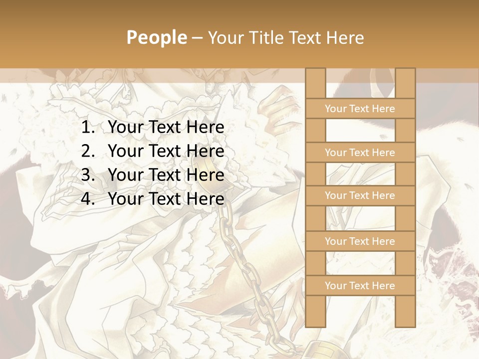 A Woman In A White Dress Is Holding A Sword PowerPoint Template