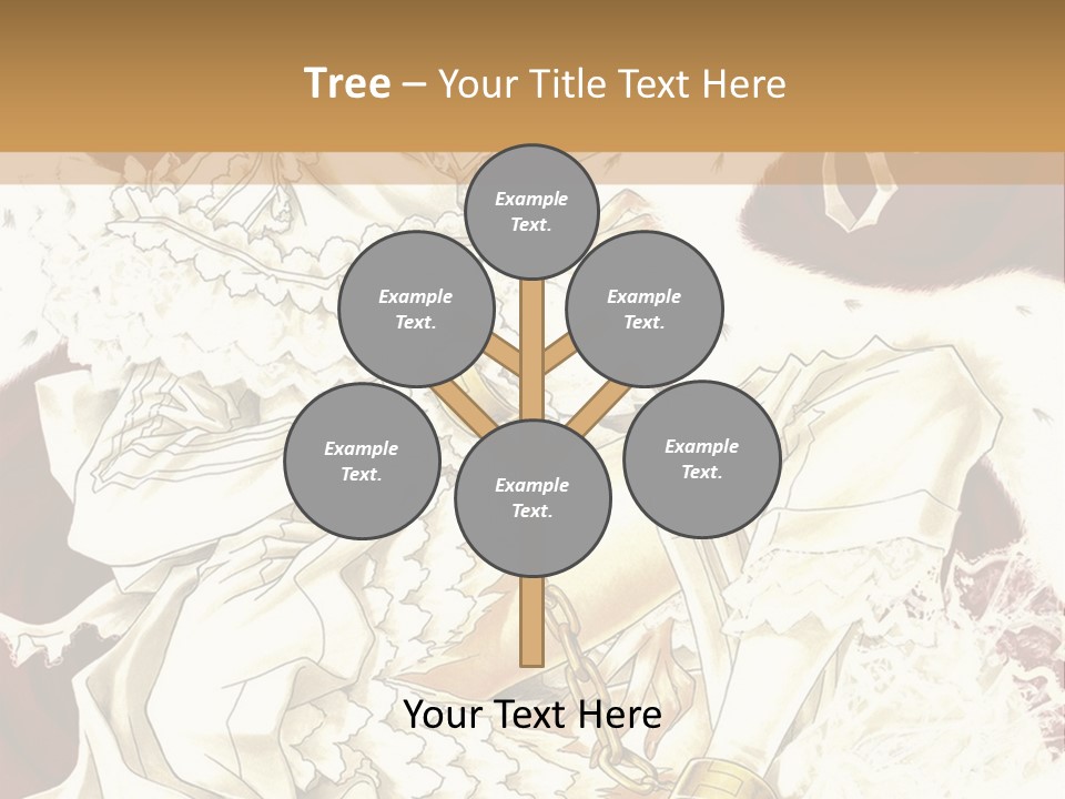 A Woman In A White Dress Is Holding A Sword PowerPoint Template