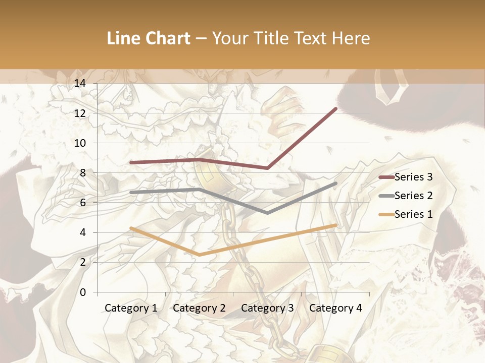 A Woman In A White Dress Is Holding A Sword PowerPoint Template