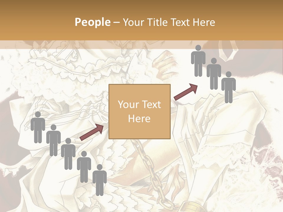 A Woman In A White Dress Is Holding A Sword PowerPoint Template