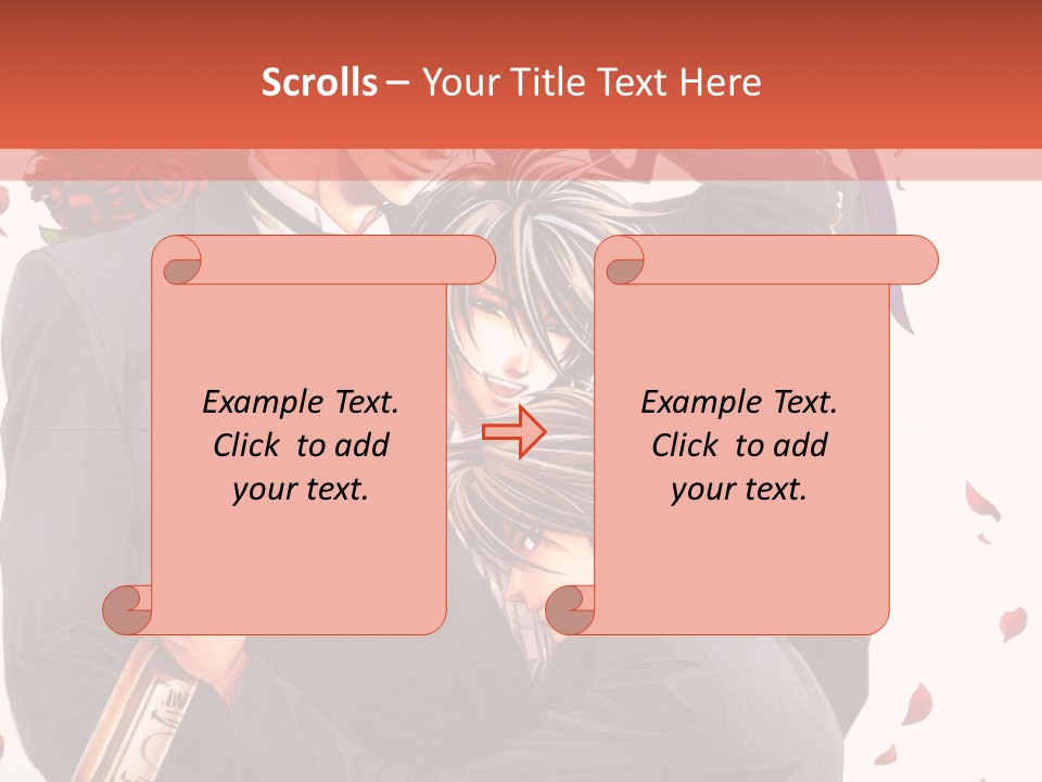 A Couple Of People That Are Hugging Each Other PowerPoint Template