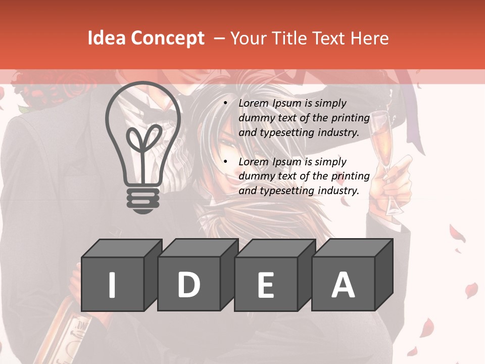 A Couple Of People That Are Hugging Each Other PowerPoint Template