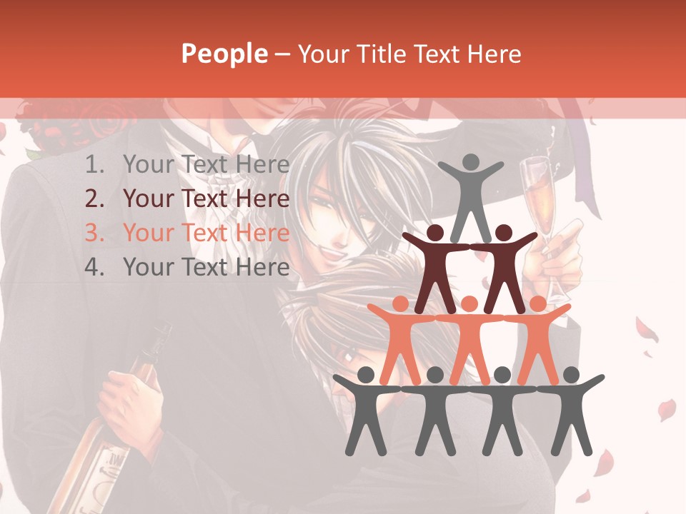 A Couple Of People That Are Hugging Each Other PowerPoint Template