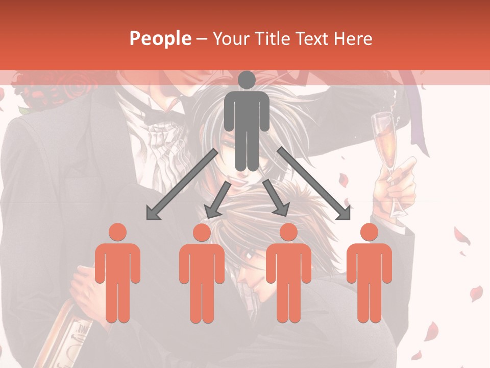 A Couple Of People That Are Hugging Each Other PowerPoint Template