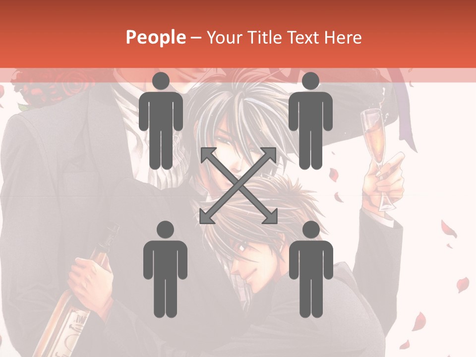 A Couple Of People That Are Hugging Each Other PowerPoint Template