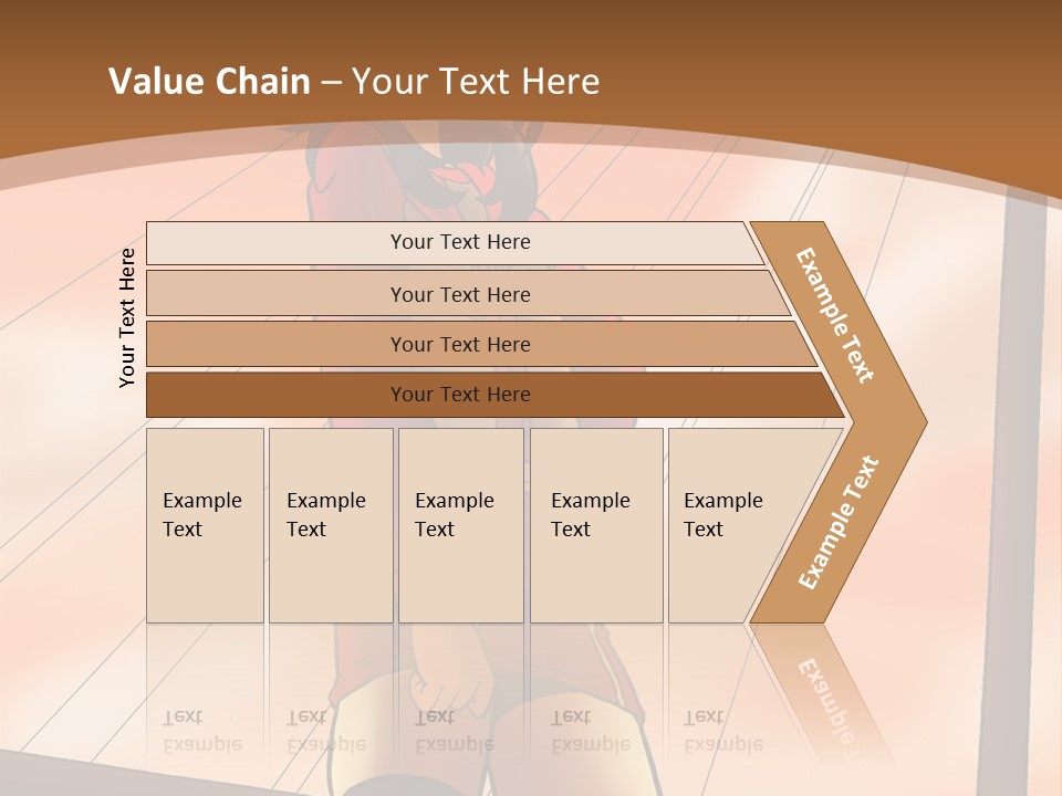 A Woman In A Red Dress Is Standing On A Bridge PowerPoint Template