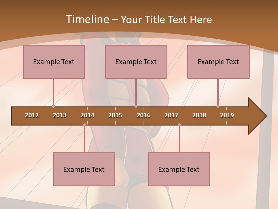 A Woman In A Red Dress Is Standing On A Bridge PowerPoint Template