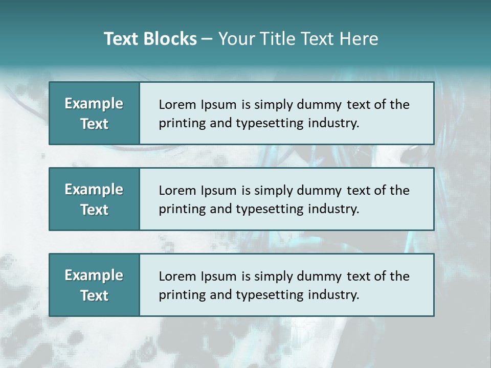 A Woman With Blue Hair Is Standing In Front Of A Black And White Background PowerPoint Template