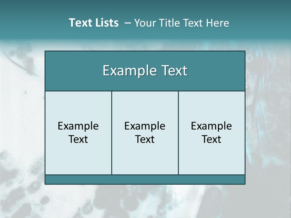 A Woman With Blue Hair Is Standing In Front Of A Black And White Background PowerPoint Template