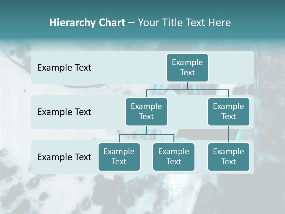 A Woman With Blue Hair Is Standing In Front Of A Black And White Background PowerPoint Template