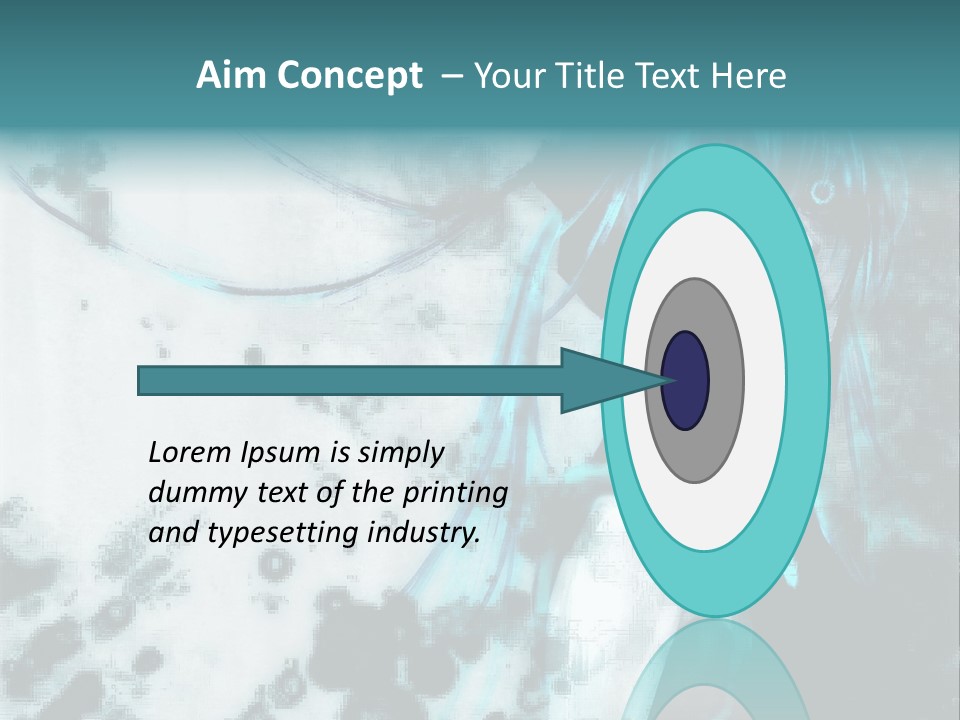 A Woman With Blue Hair Is Standing In Front Of A Black And White Background PowerPoint Template