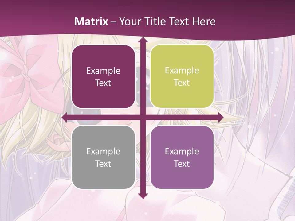 A Girl In A Pink Dress With A Pink Bow On Her Head PowerPoint Template