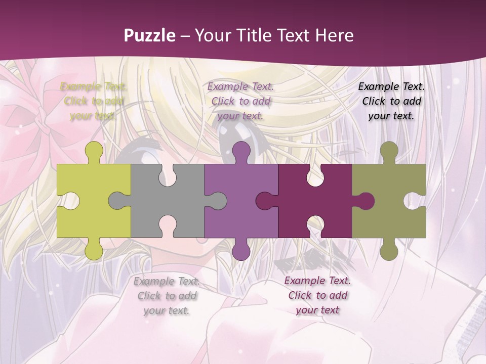 A Girl In A Pink Dress With A Pink Bow On Her Head PowerPoint Template