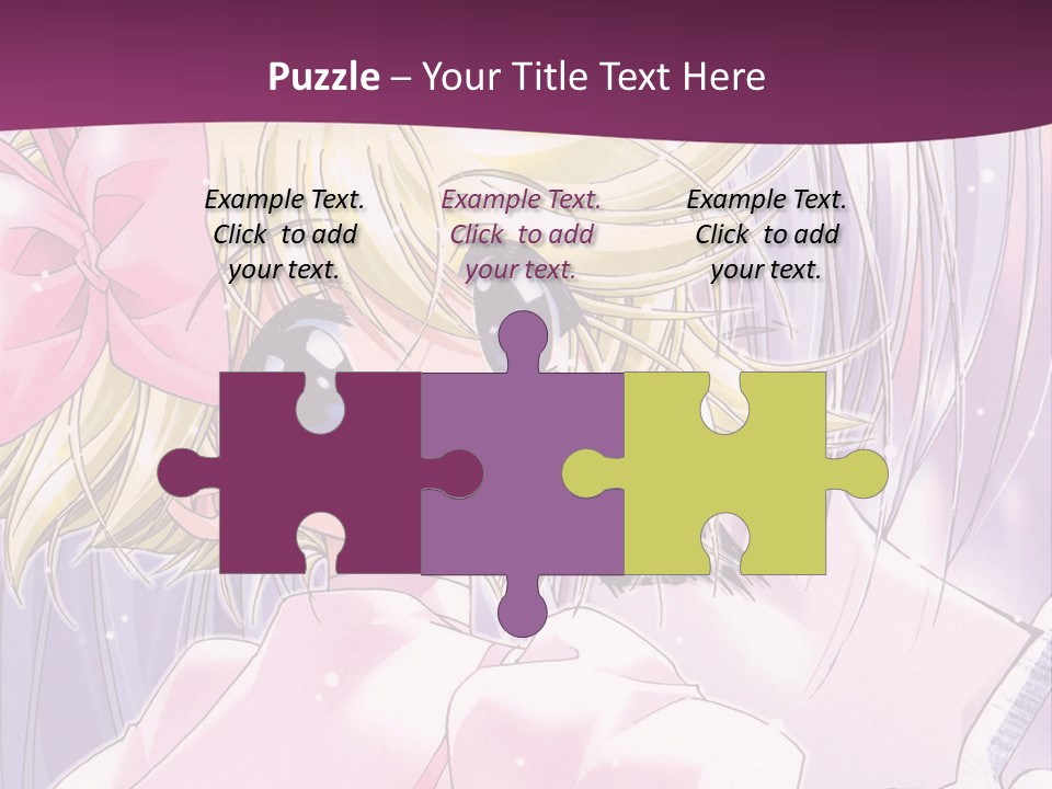 A Girl In A Pink Dress With A Pink Bow On Her Head PowerPoint Template