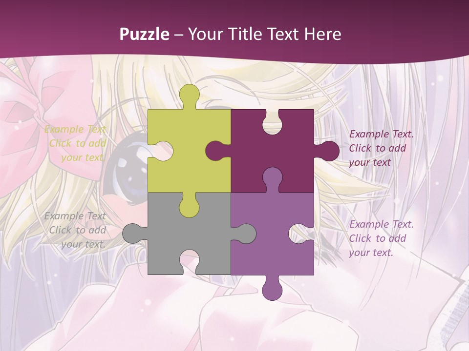 A Girl In A Pink Dress With A Pink Bow On Her Head PowerPoint Template