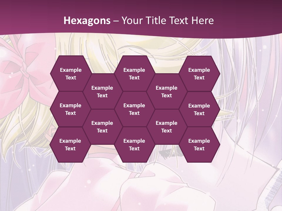 A Girl In A Pink Dress With A Pink Bow On Her Head PowerPoint Template