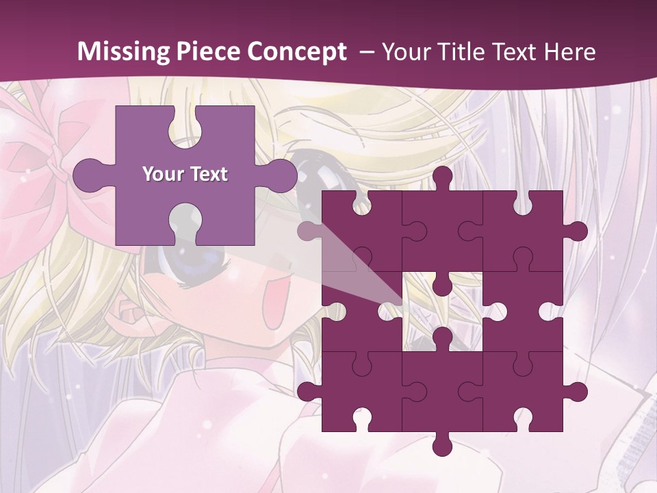 A Girl In A Pink Dress With A Pink Bow On Her Head PowerPoint Template