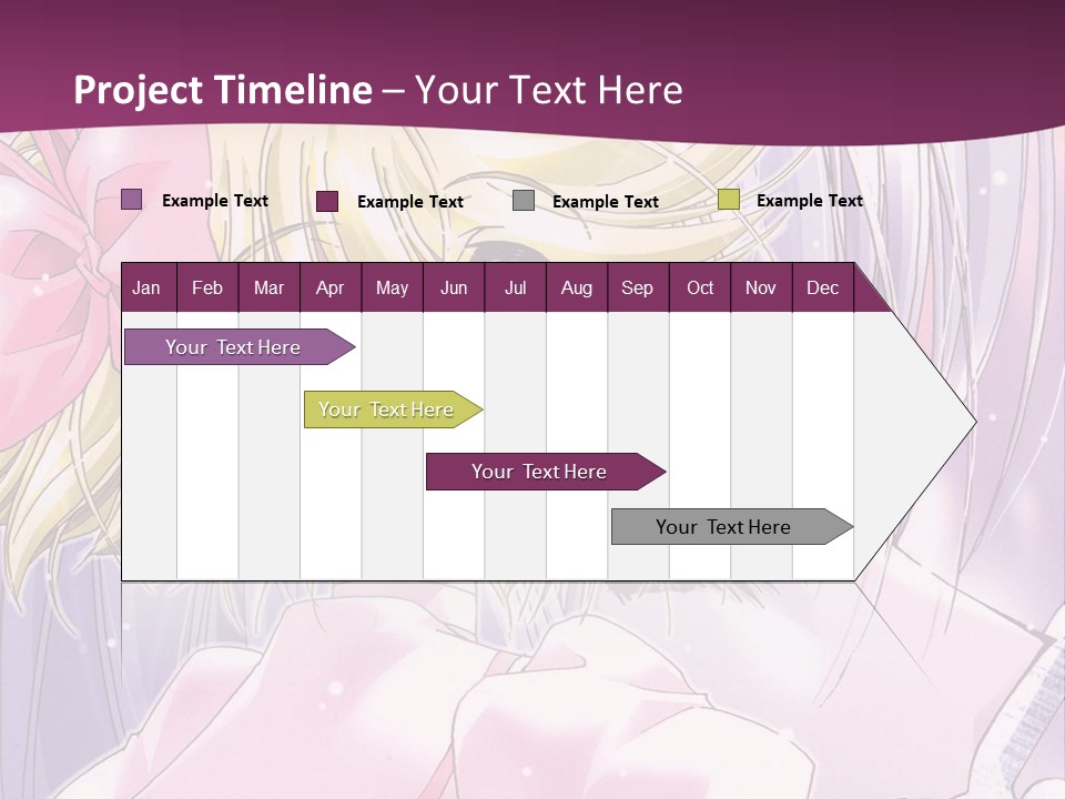 A Girl In A Pink Dress With A Pink Bow On Her Head PowerPoint Template