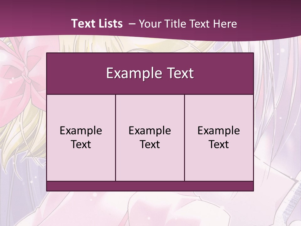 A Girl In A Pink Dress With A Pink Bow On Her Head PowerPoint Template