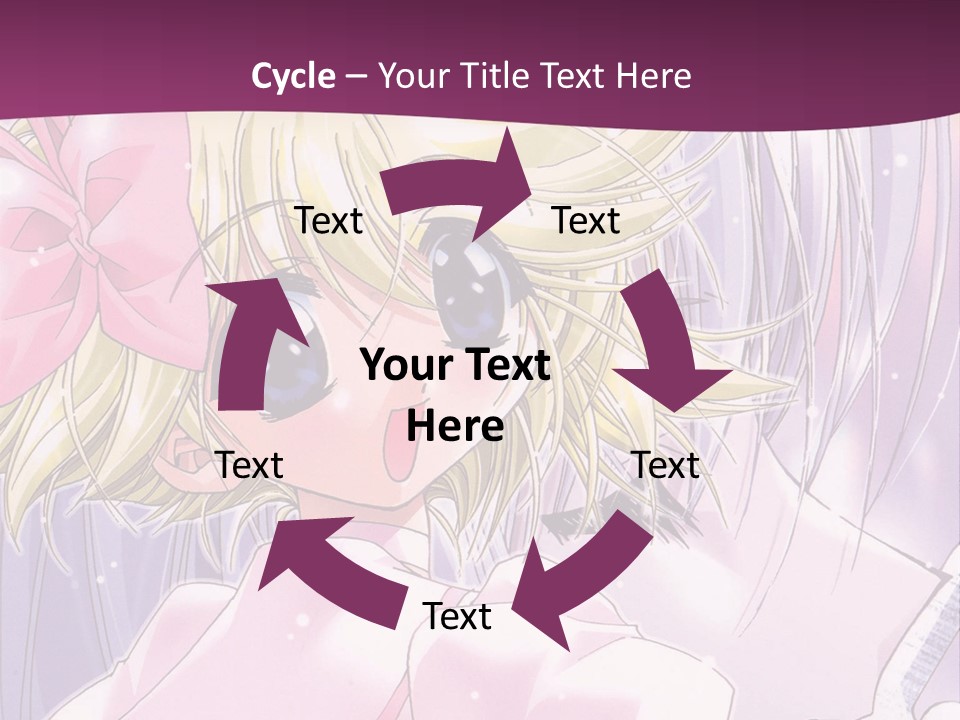 A Girl In A Pink Dress With A Pink Bow On Her Head PowerPoint Template