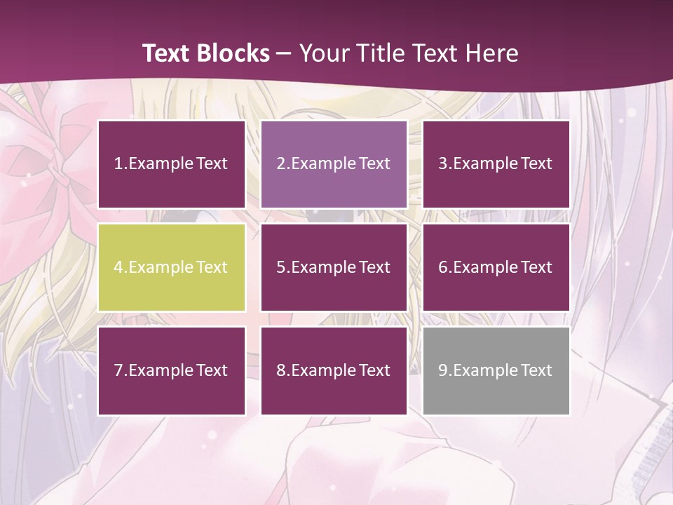 A Girl In A Pink Dress With A Pink Bow On Her Head PowerPoint Template