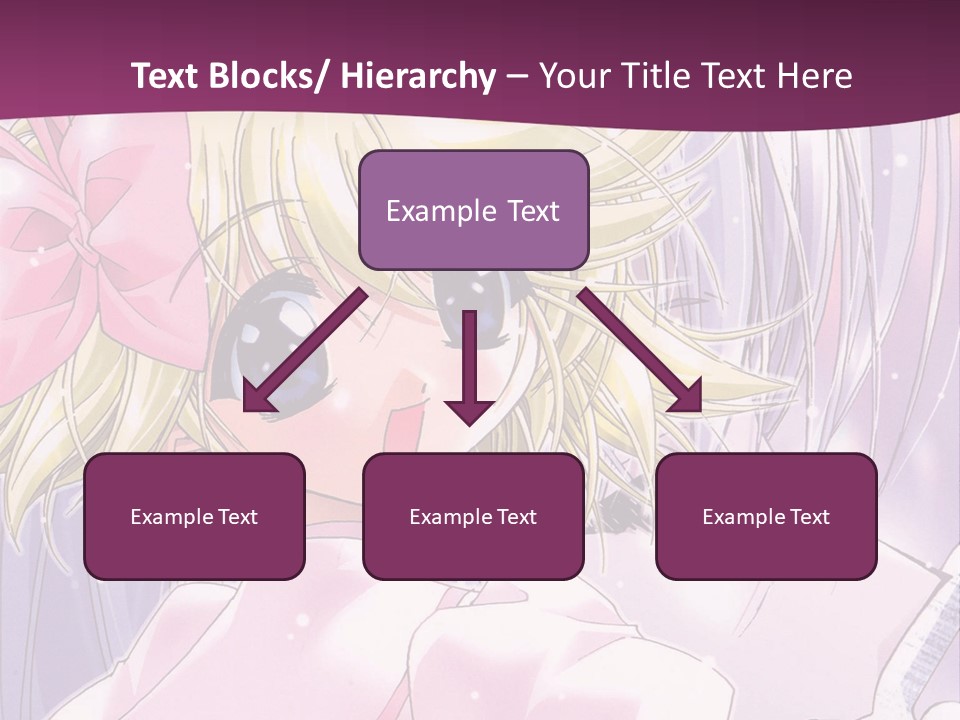 A Girl In A Pink Dress With A Pink Bow On Her Head PowerPoint Template