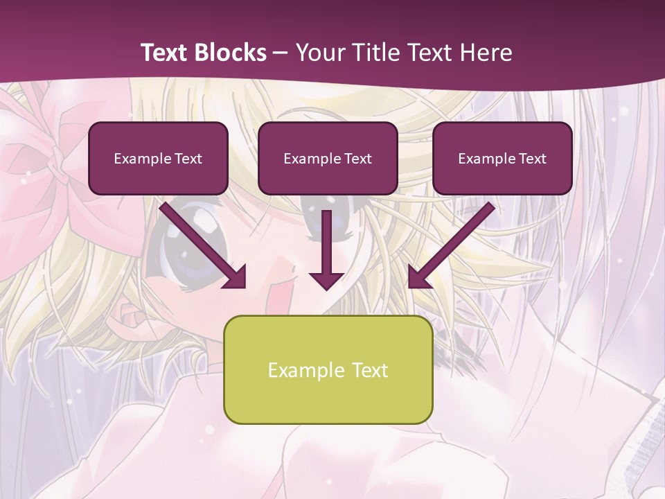 A Girl In A Pink Dress With A Pink Bow On Her Head PowerPoint Template