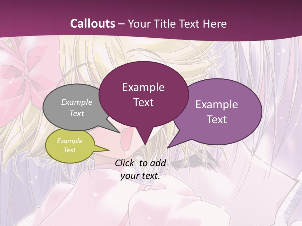 A Girl In A Pink Dress With A Pink Bow On Her Head PowerPoint Template