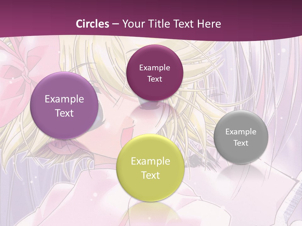 A Girl In A Pink Dress With A Pink Bow On Her Head PowerPoint Template