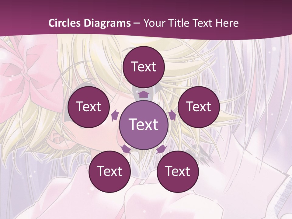 A Girl In A Pink Dress With A Pink Bow On Her Head PowerPoint Template