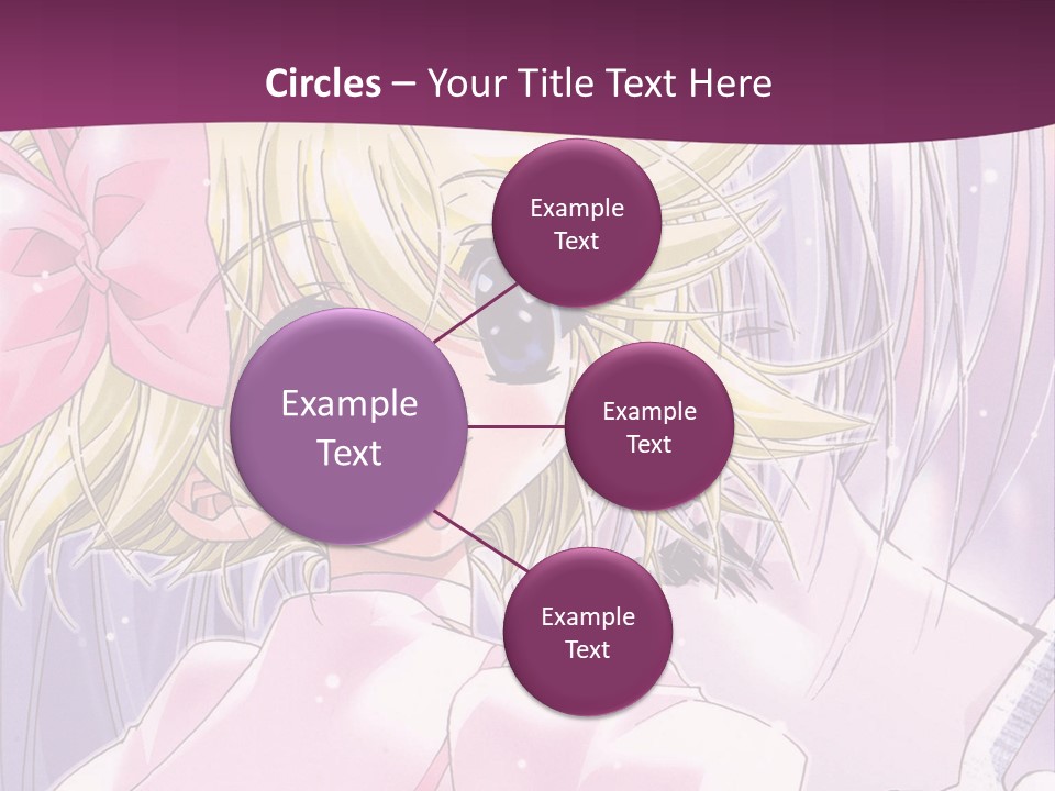 A Girl In A Pink Dress With A Pink Bow On Her Head PowerPoint Template